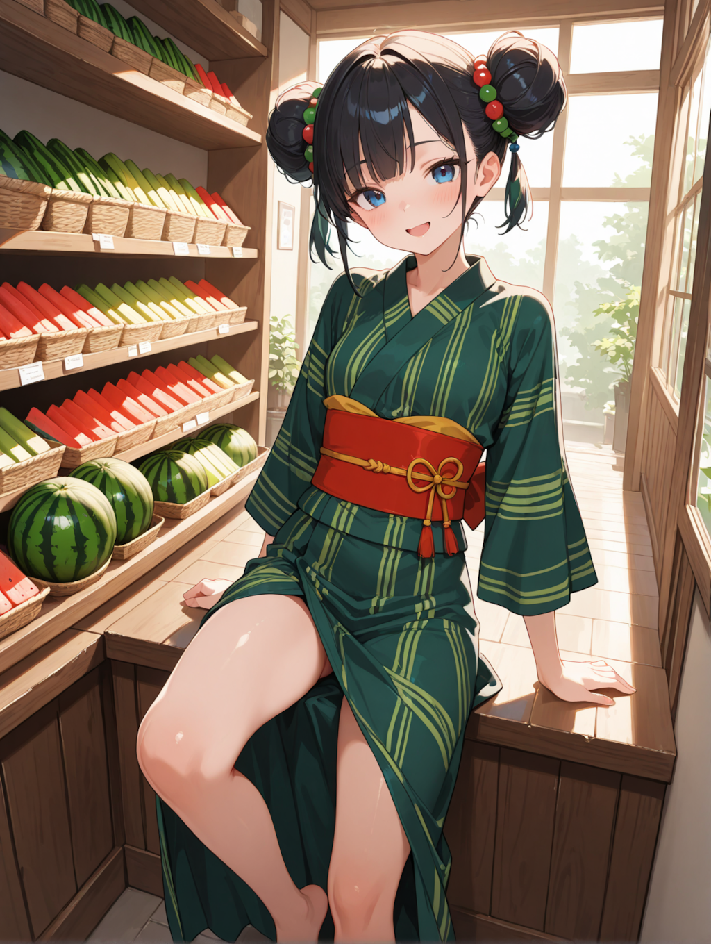 お花屋さん：🍉