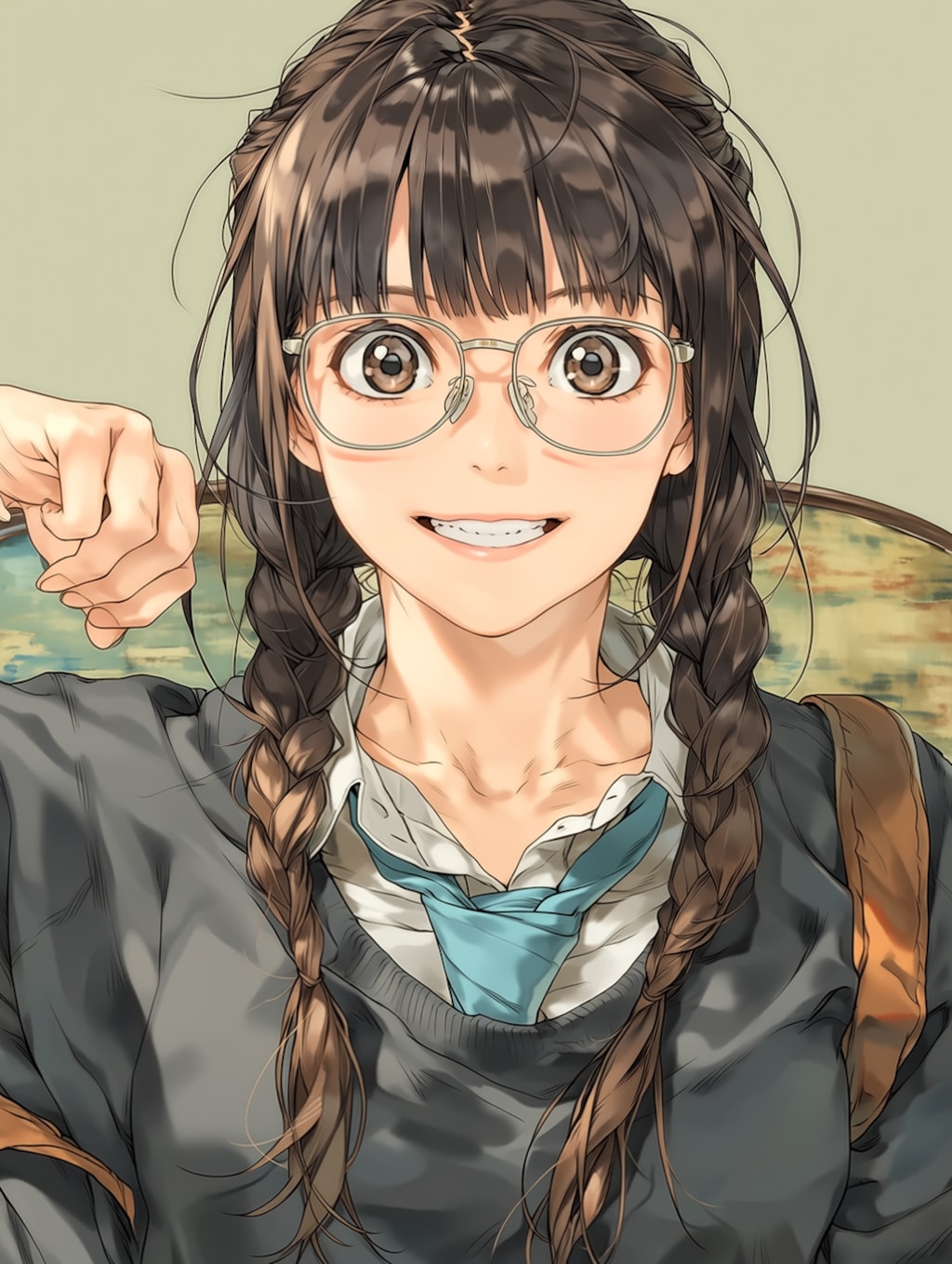 眼鏡と三つ編みの方程式