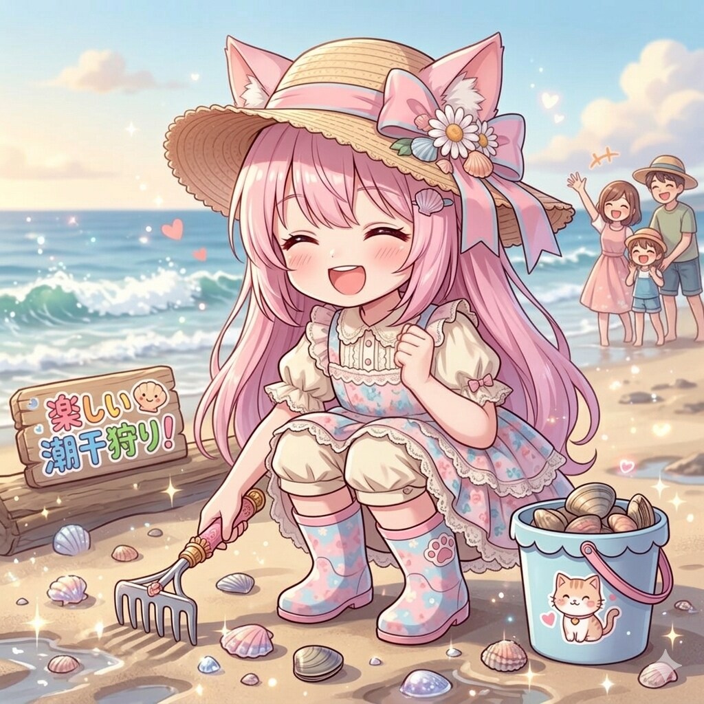 潮干狩り | の人気AIイラスト・グラビア