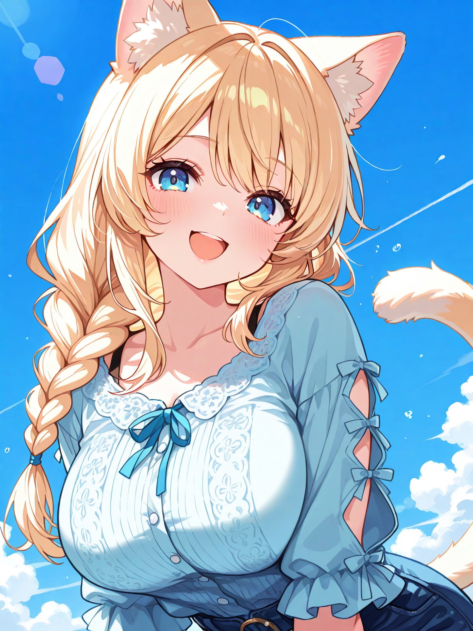 にゃんこスマイルで元気をお届け🐾 | の人気AIイラスト・グラビア