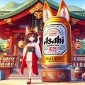 キツネ耳ビール缶の神社祭り 5枚目