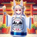 キツネ耳ビール缶の神社祭り 6枚目