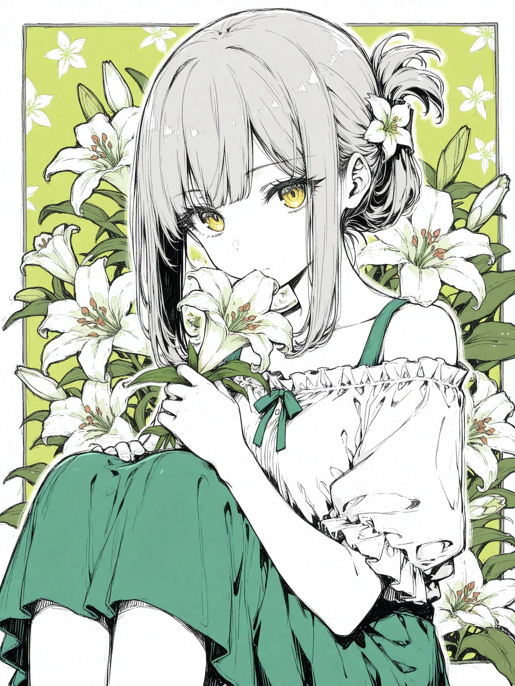 看板娘　flowers