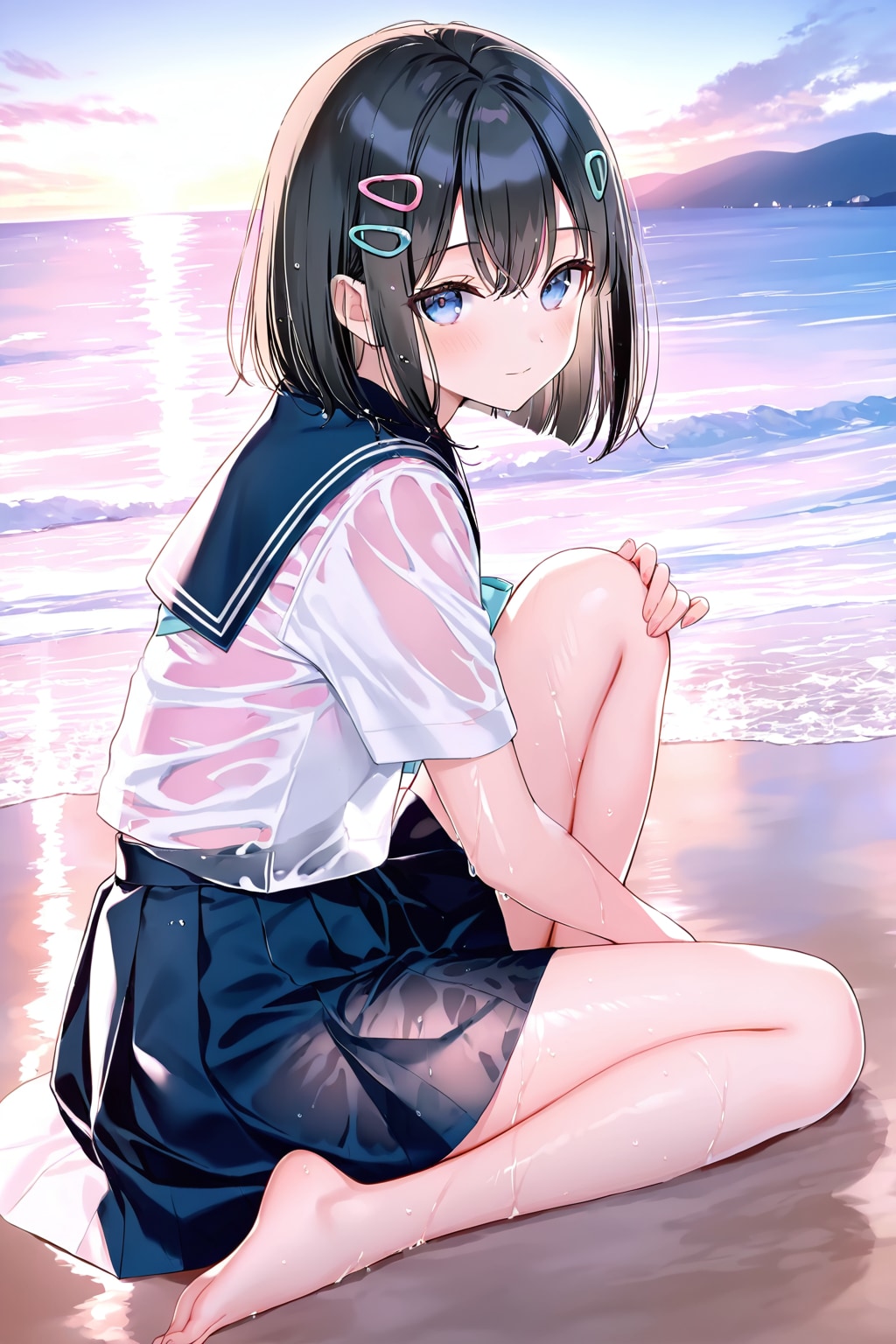 セーラー服と砂浜(LILAC)(11)