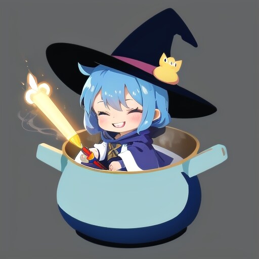 ポット入り入りチビ魔女