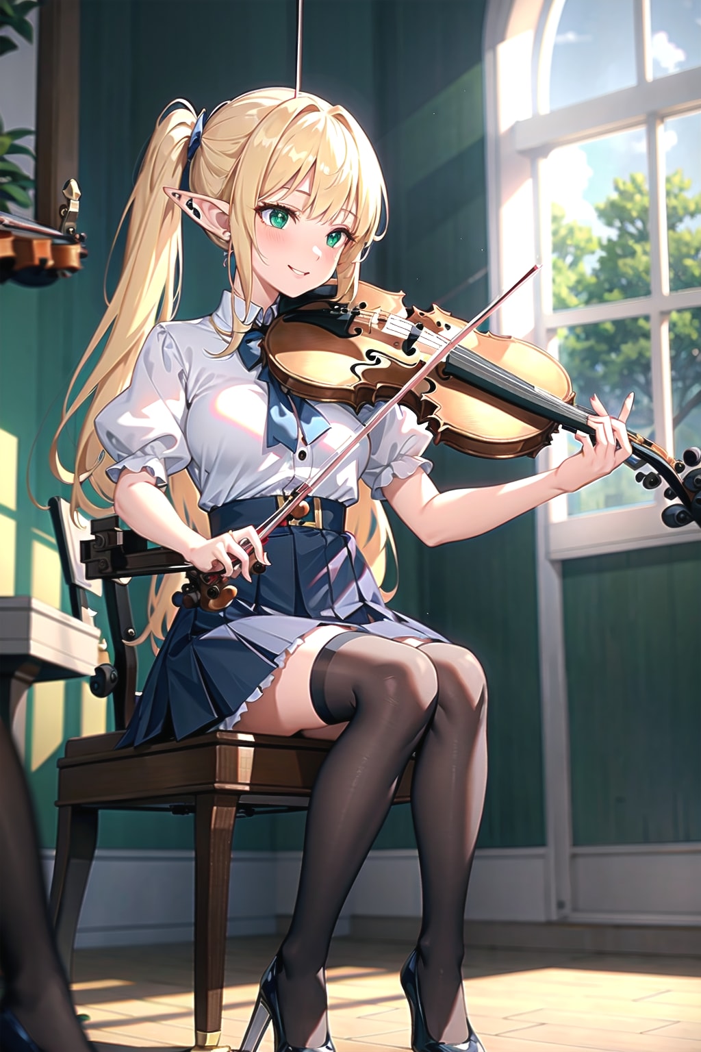 バイオリン演奏 | の人気AIイラスト・グラビア