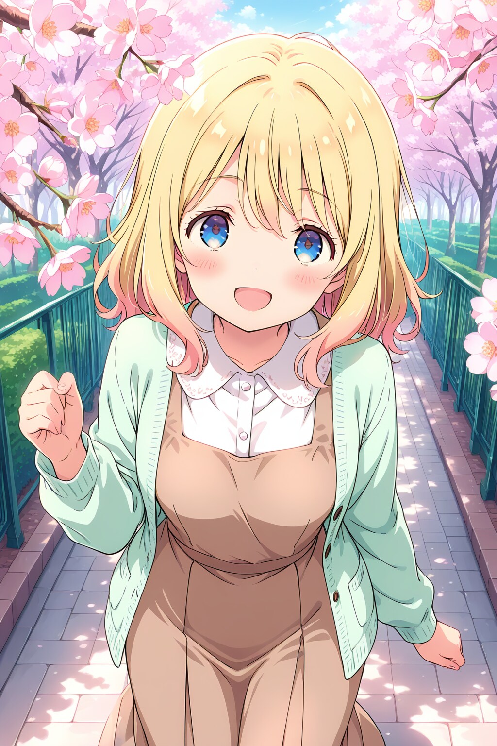 桜とエイミーさん