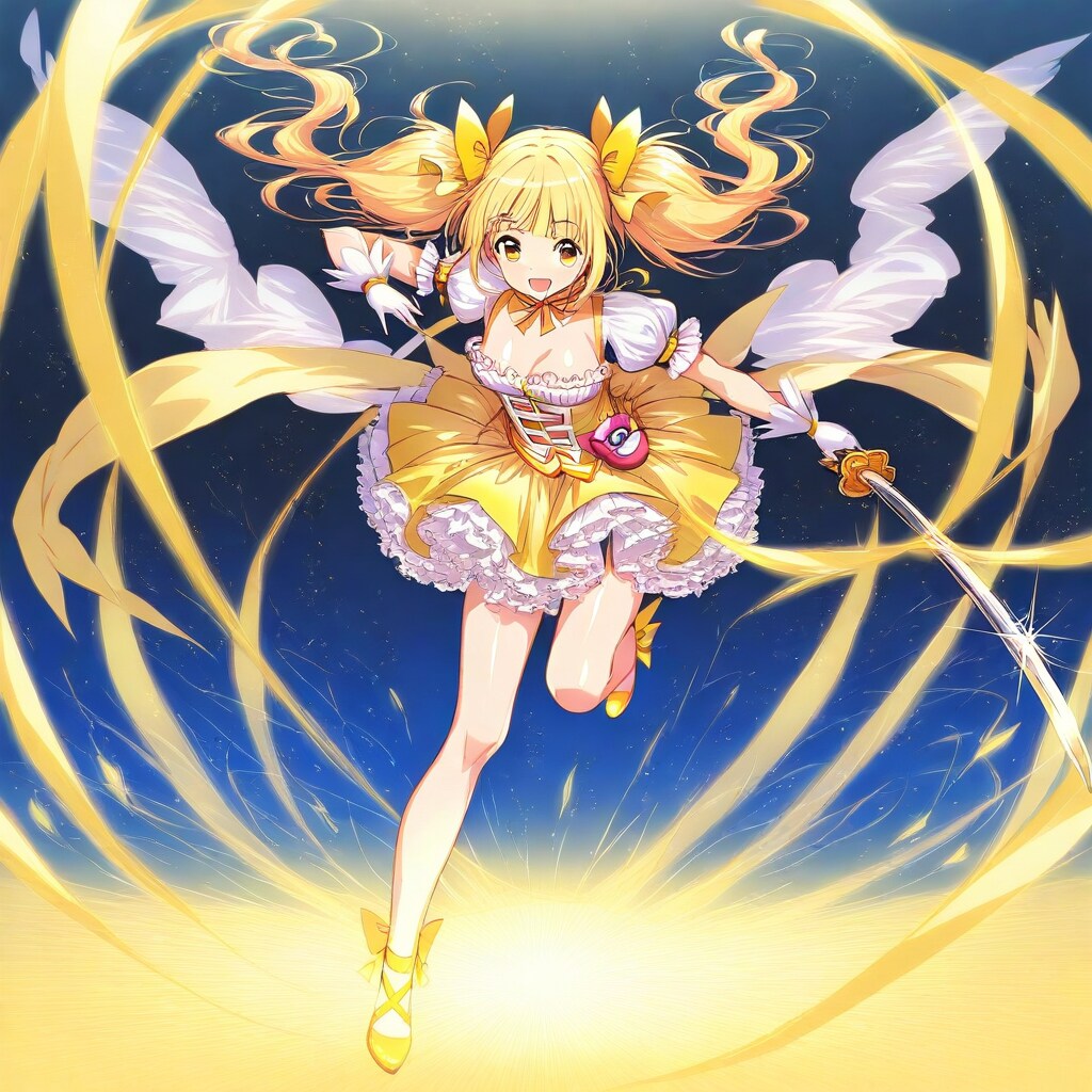 日本刀持った魔法少女03