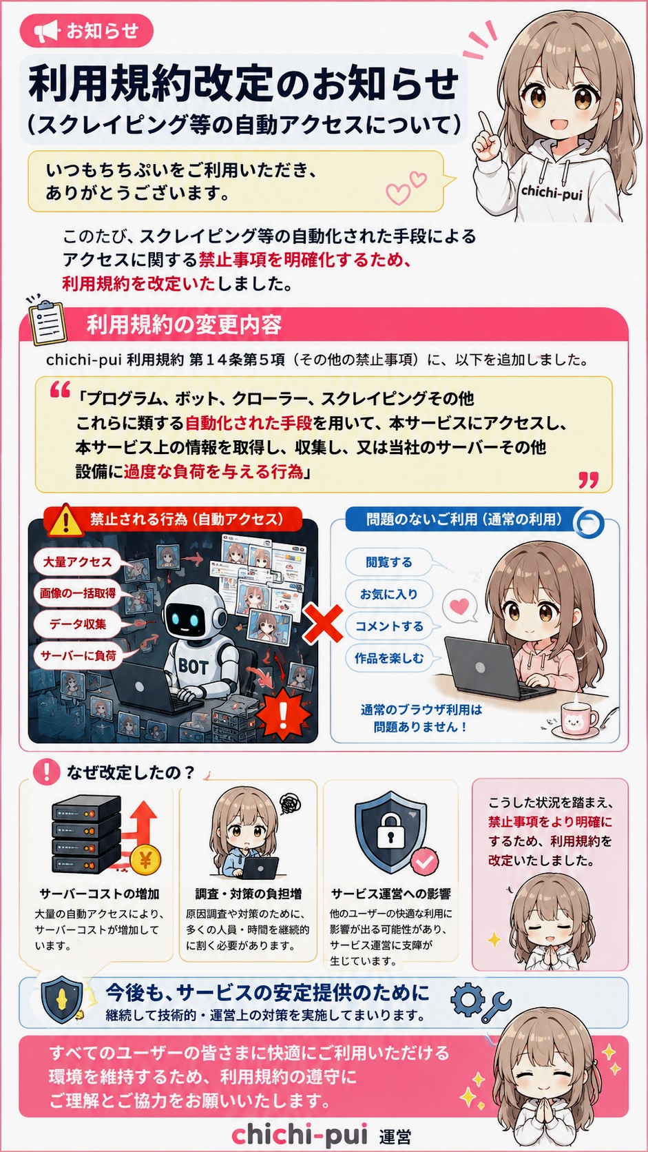 ちちぷい運営からのお知らせやて