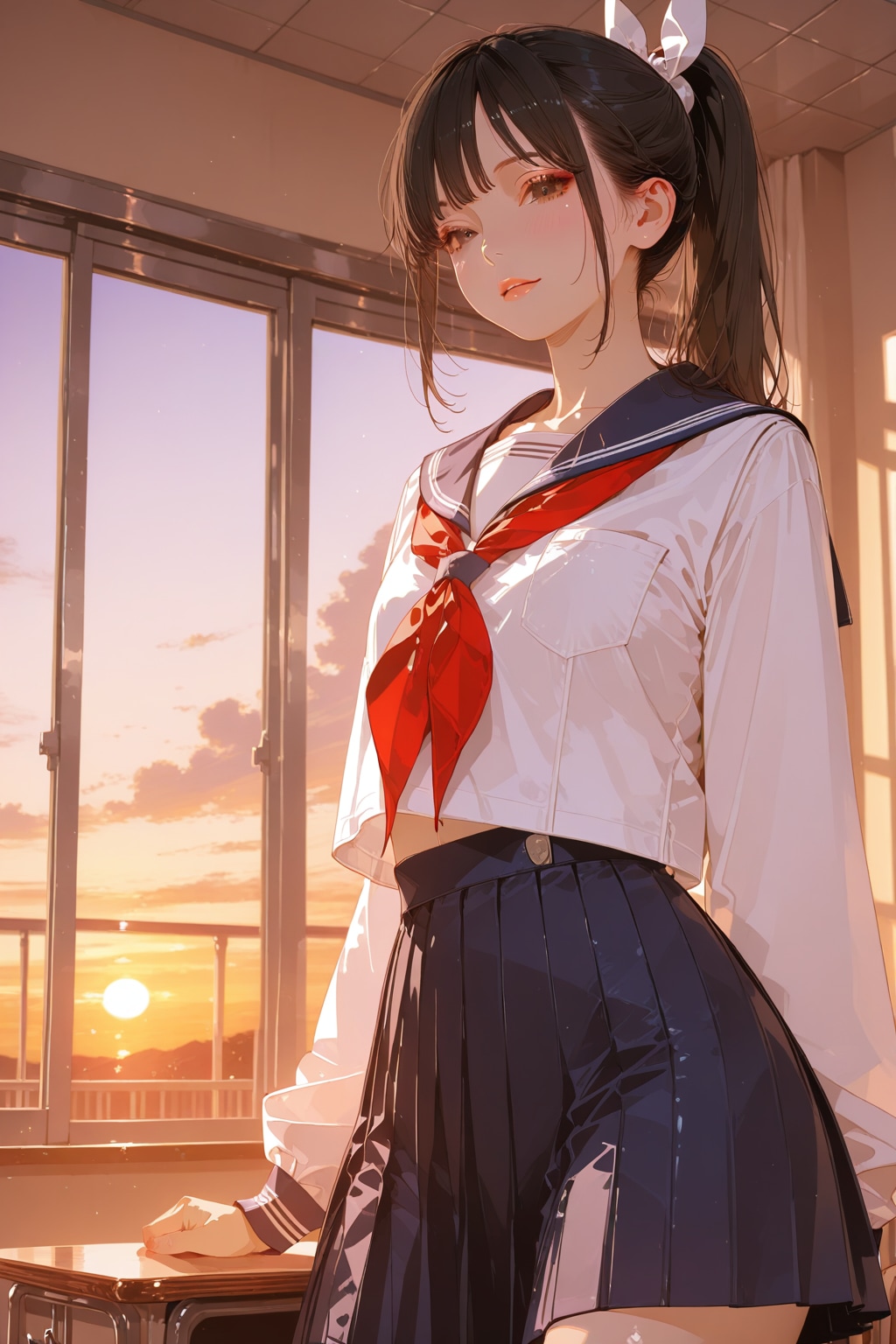 夕暮れ