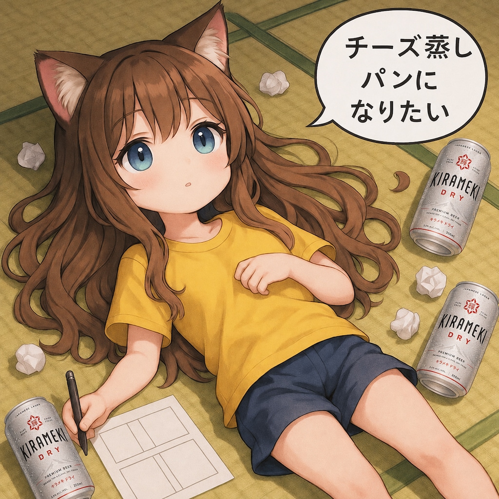 チーズ蒸しパンになりたい小さな女の子
