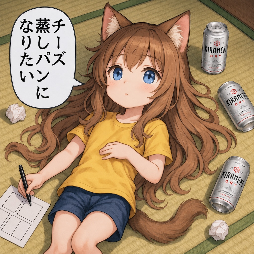 チーズ蒸しパンになりたい小さな女の子