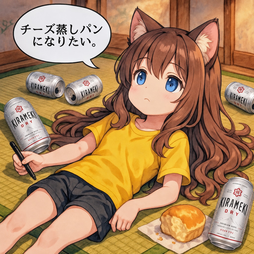 チーズ蒸しパンになりたい小さな女の子