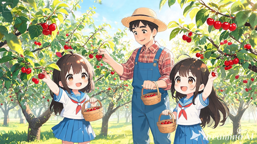 さくらんぼ収穫体験！１