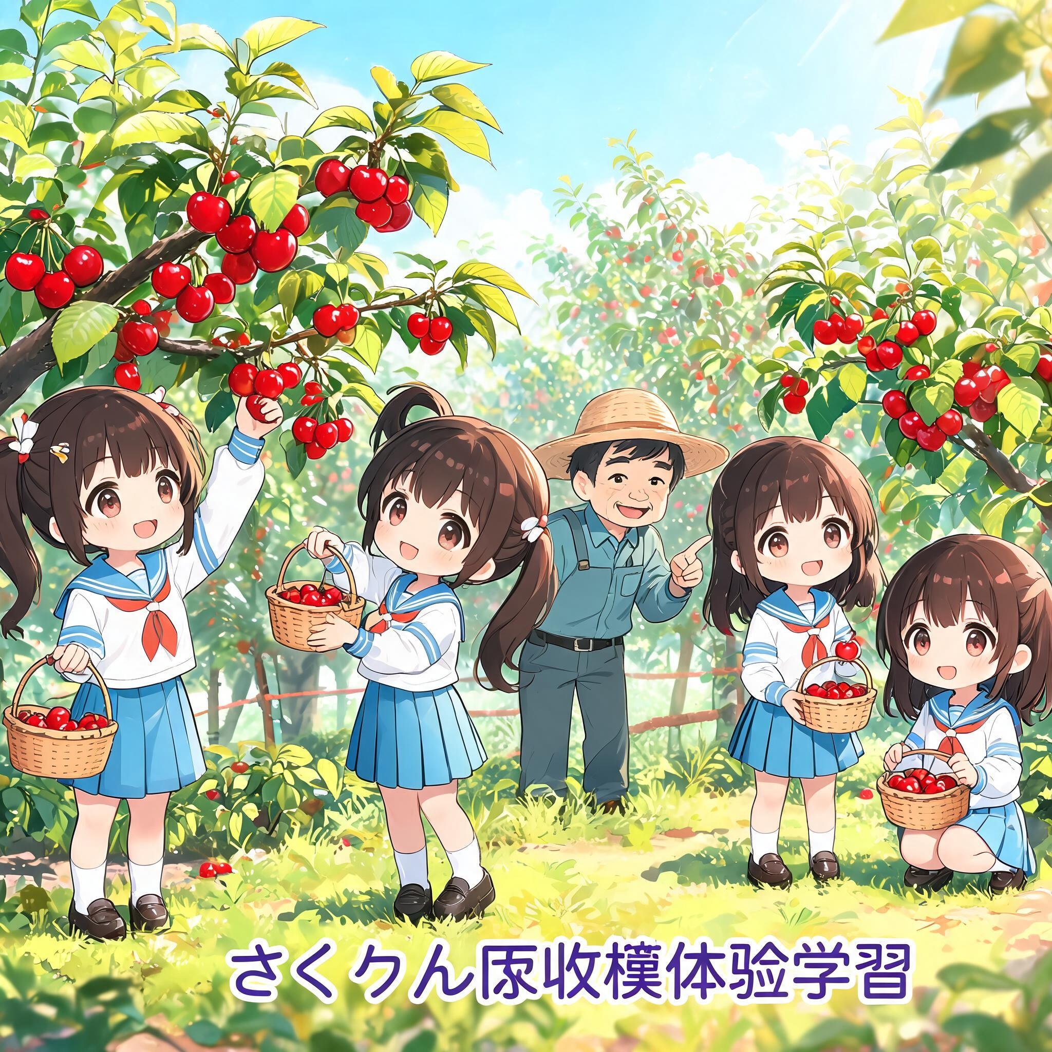 さくらんぼ収穫体験！１