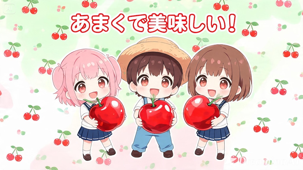 さくらんぼ収穫体験！１
