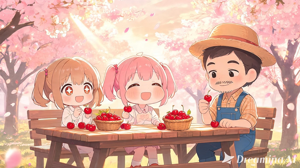 さくらんぼ収穫体験！１