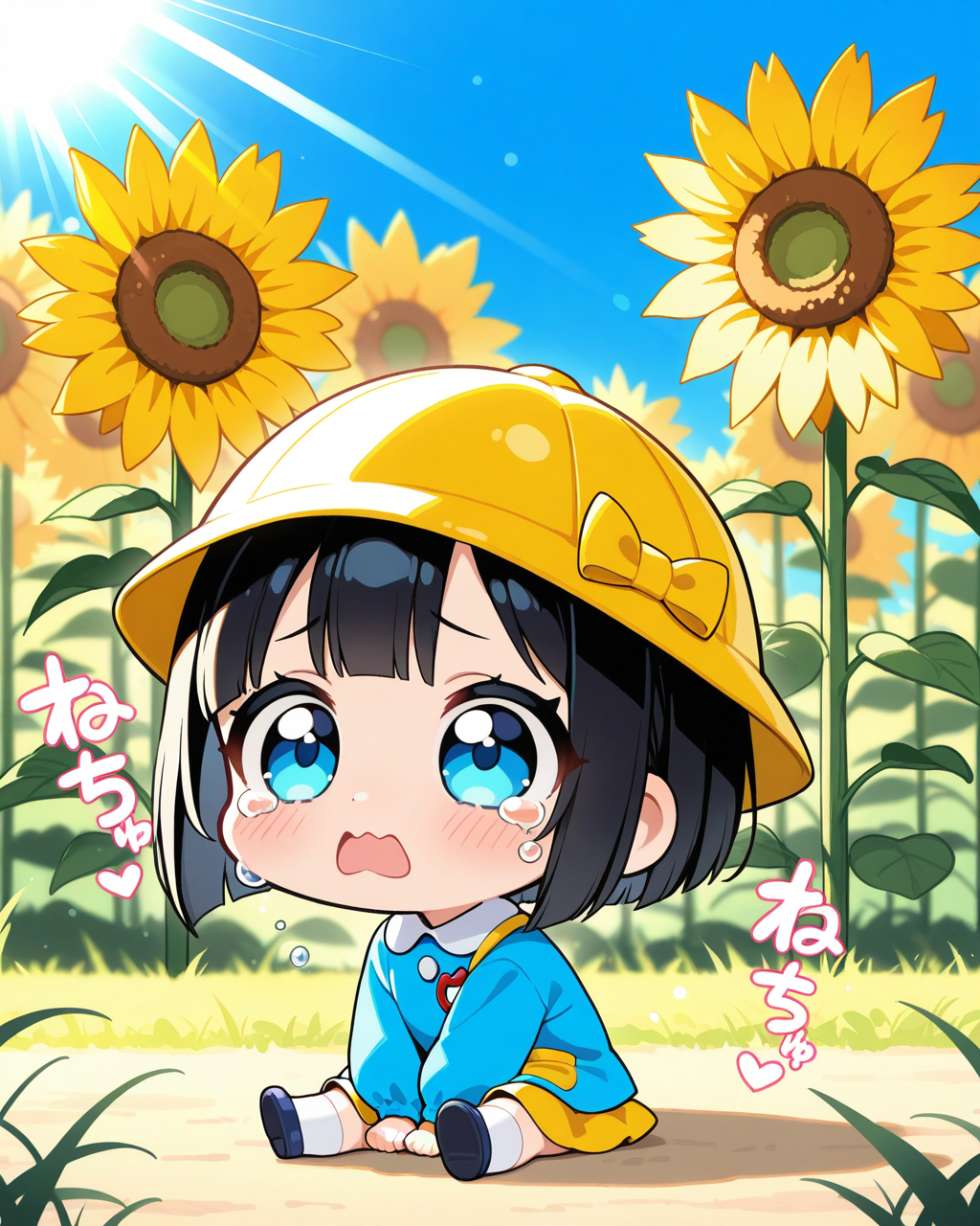 ひまわり畑で迷子