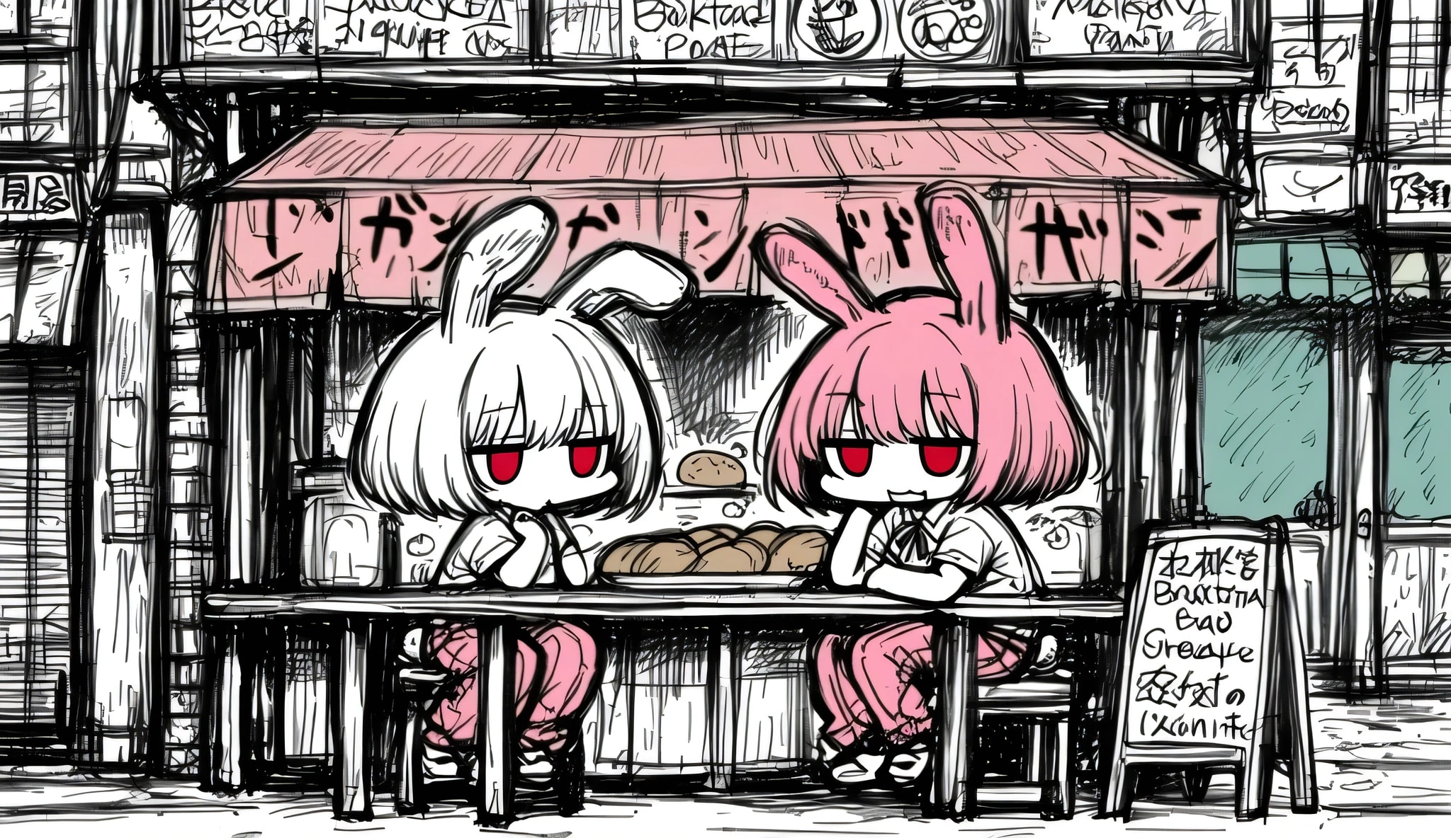 今日の焼きそばパン研究会 | の人気AIイラスト・グラビア