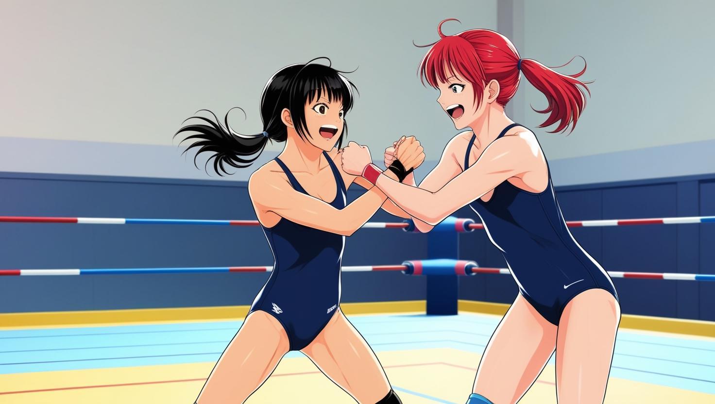 健全！スク水女子プロレス
