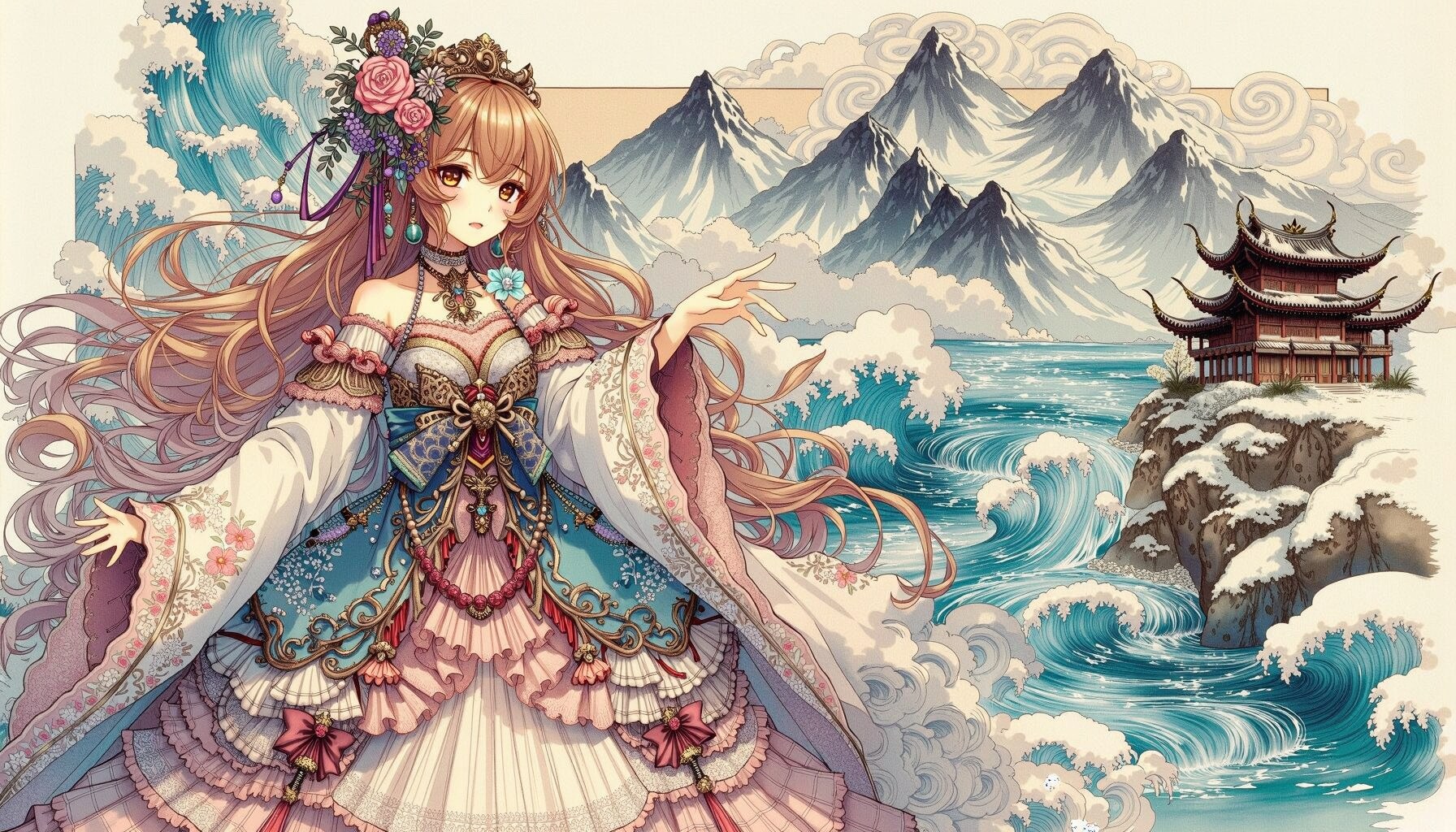 雲の国度 | の人気AIイラスト・グラビア