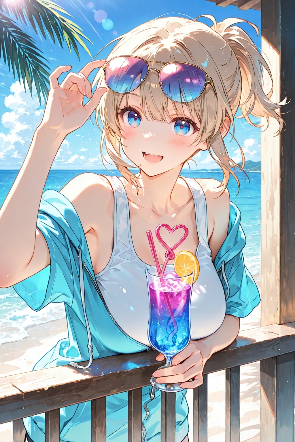 リゾートの朝