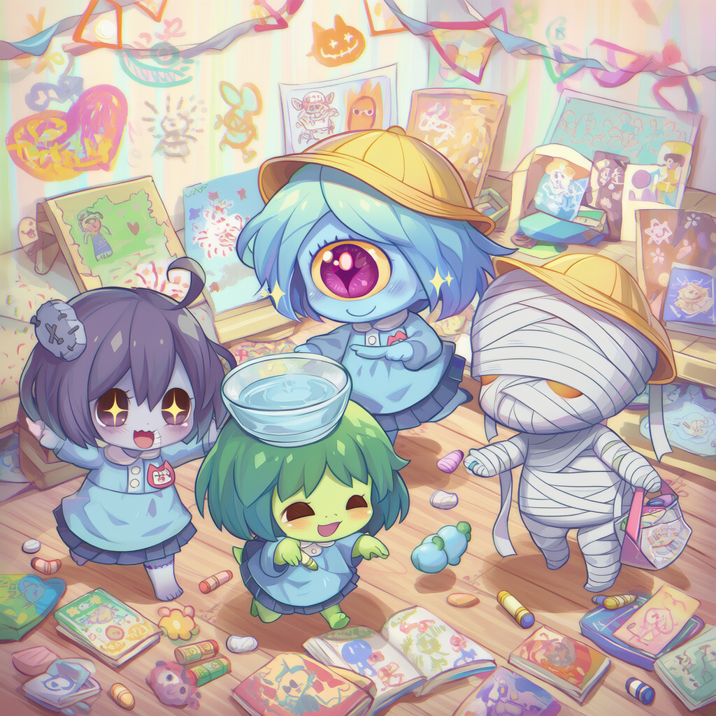お化け幼稚園 | の人気AIイラスト・グラビア