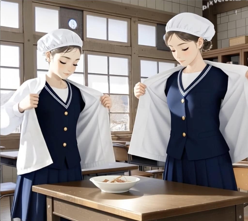 給食当番（脱衣編1/2）