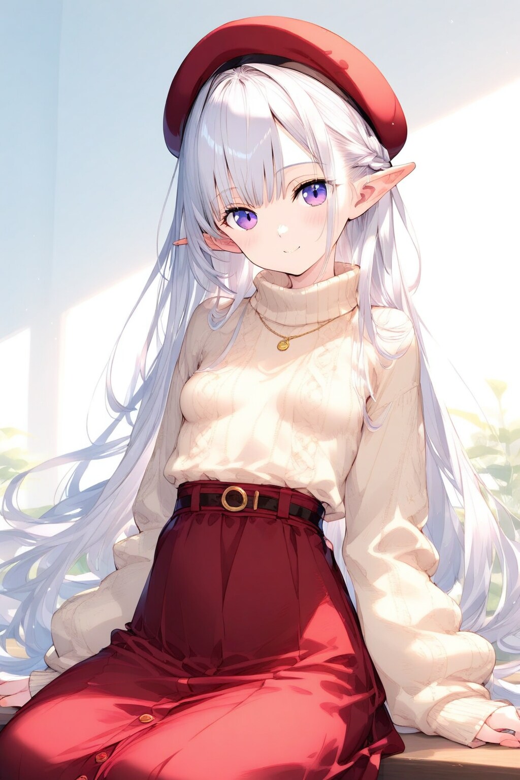 淑やかに