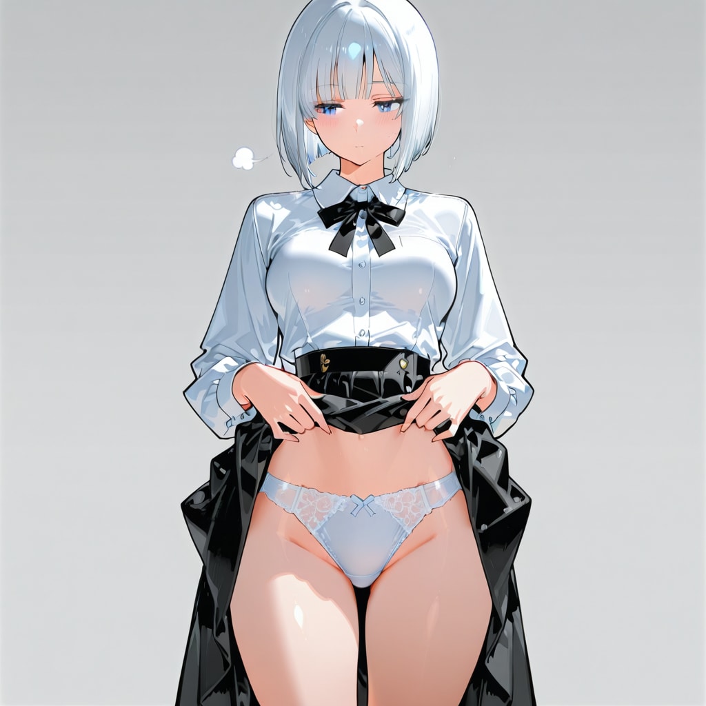 白髪、黒髪、青髪、オレンジ髪