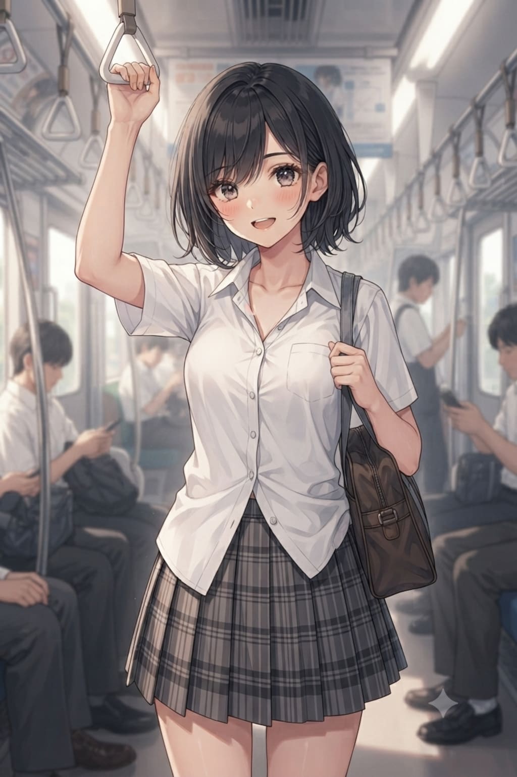 通学中の幼馴染