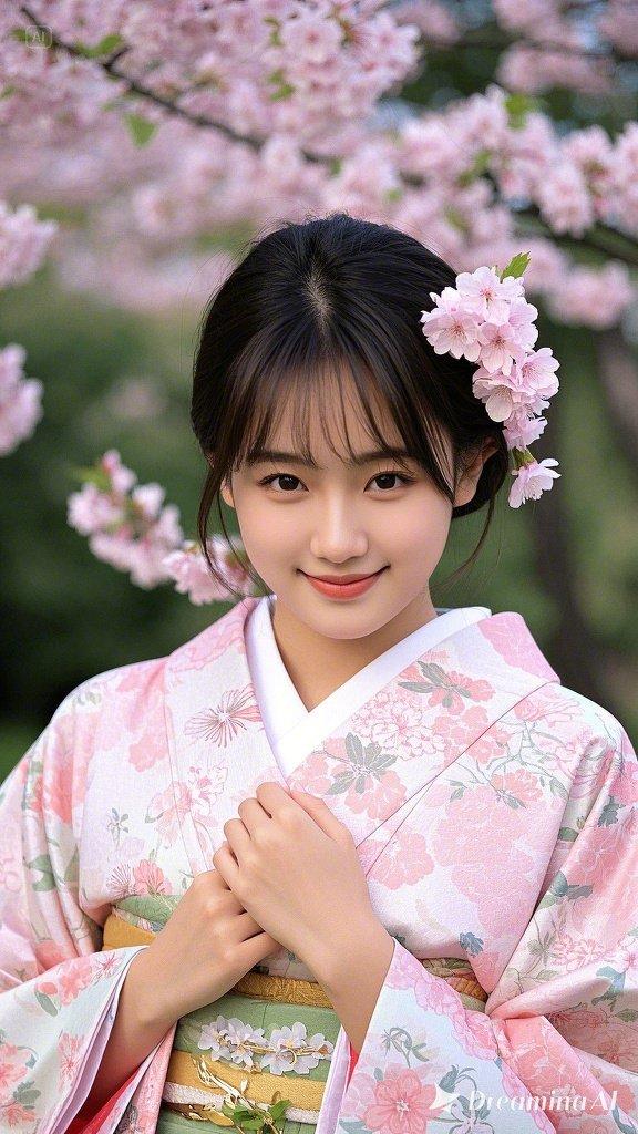 振袖の花見