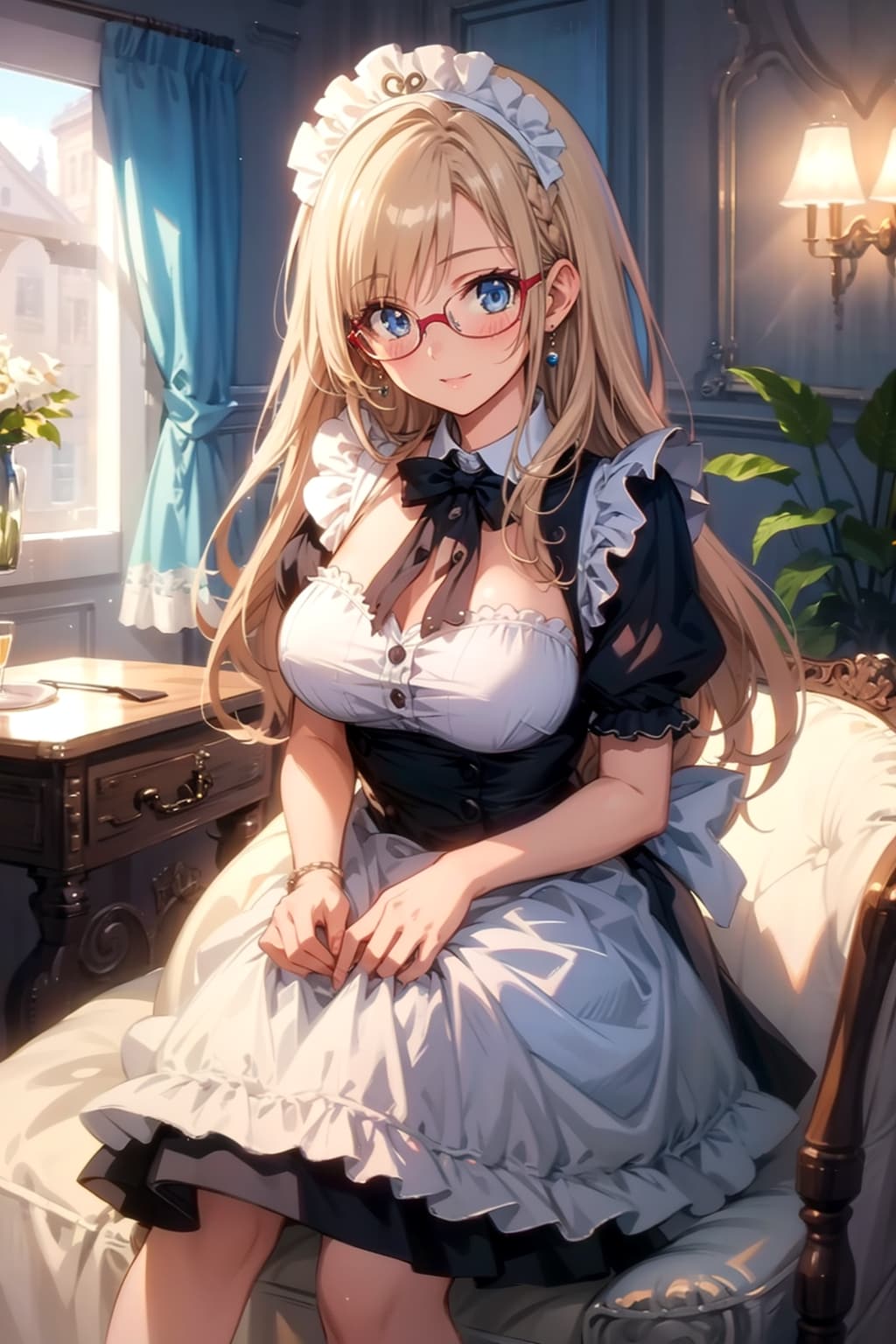 メガネ美少女メイド