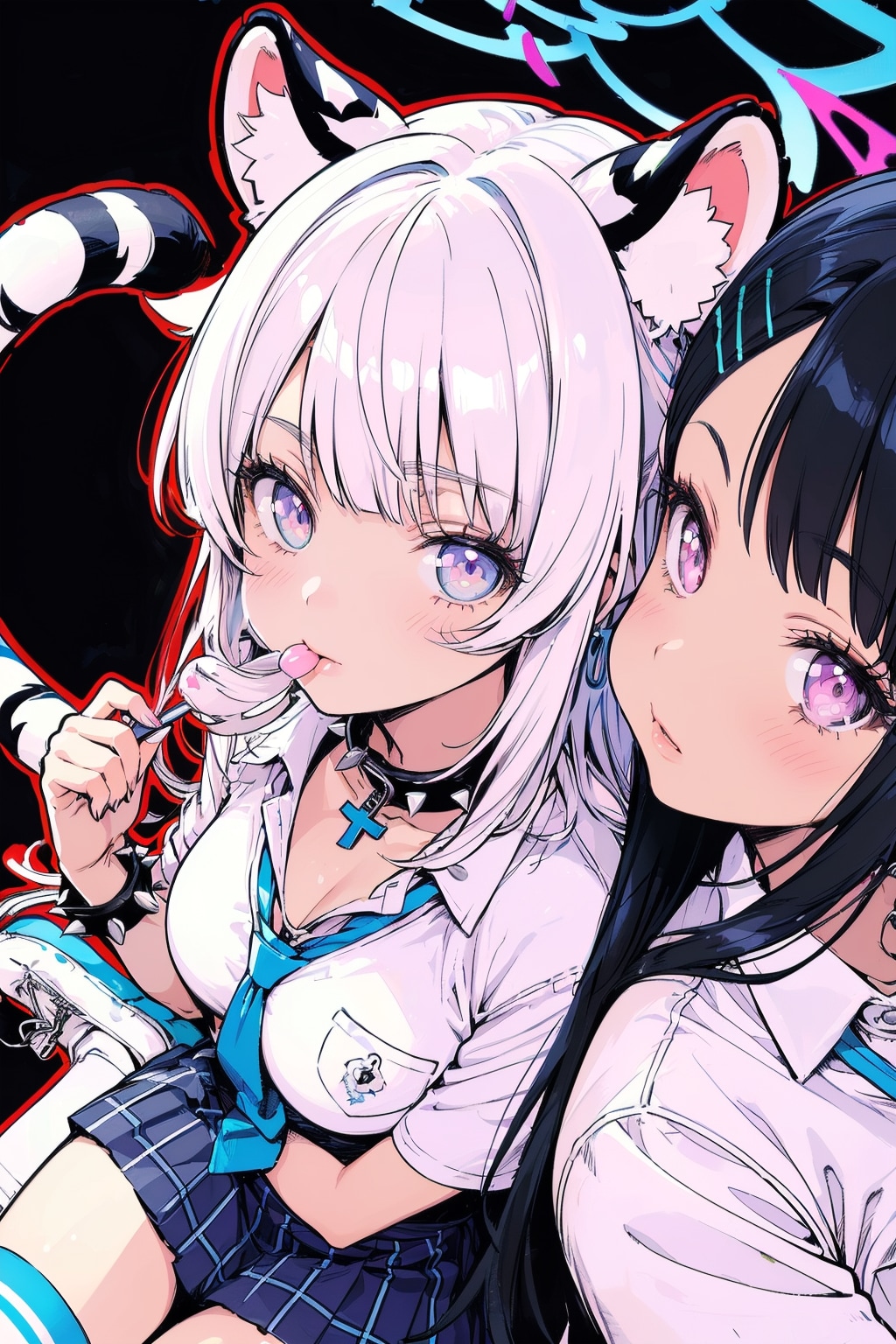 仲良し姉妹🐯🐯。