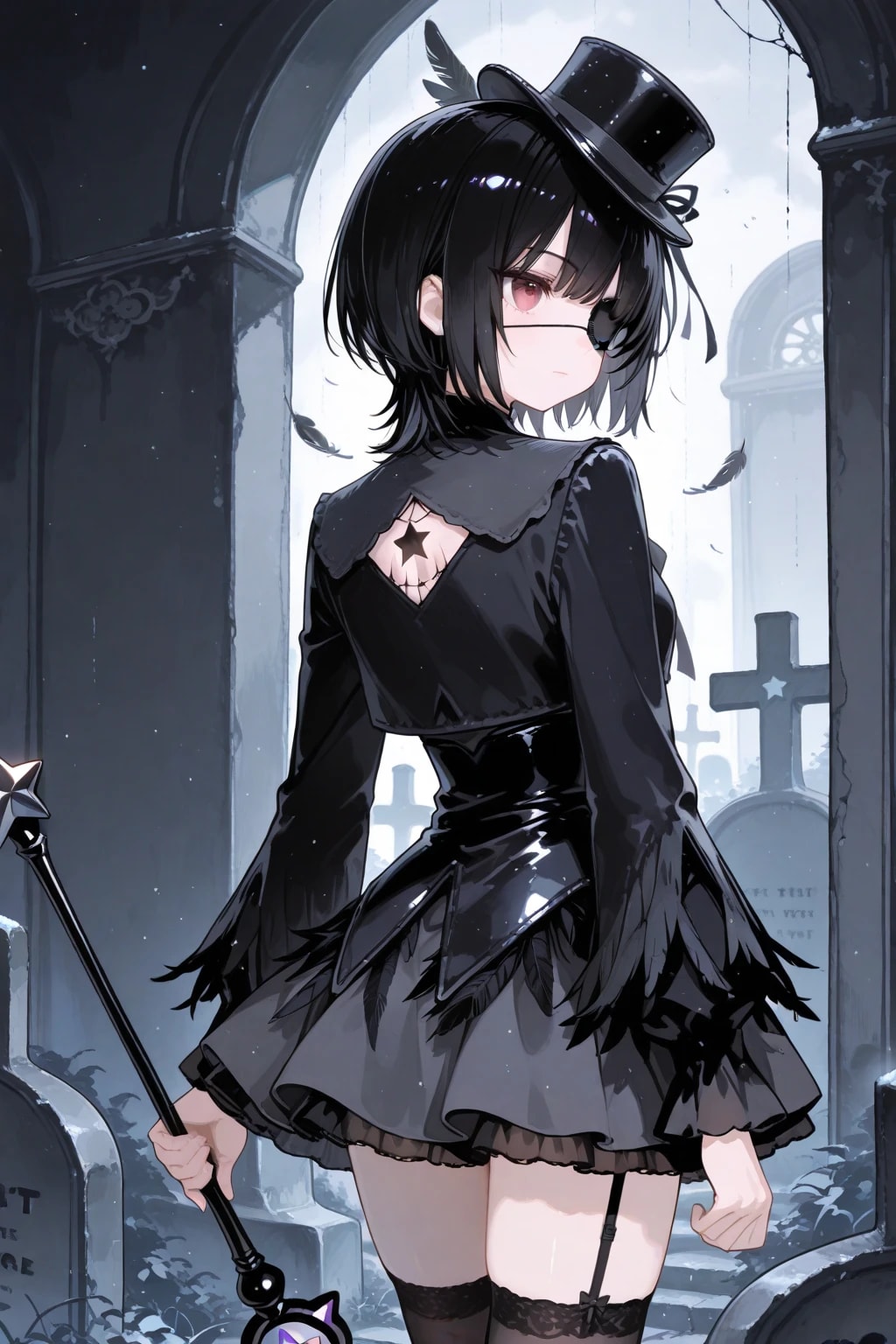 黒い魔法少女風
