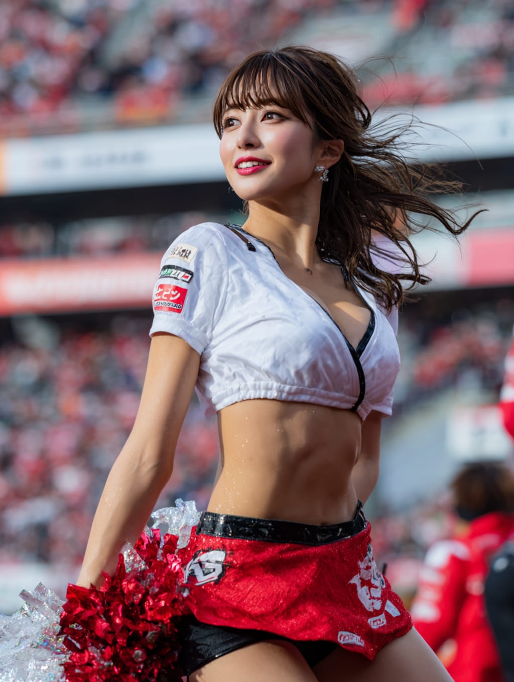 見えそうで見えないチアガール