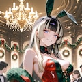 儒烏風亭ら◯んバニーガール💚 8枚目
