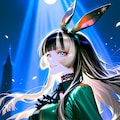 儒烏風亭ら◯んバニーガール💚 11枚目