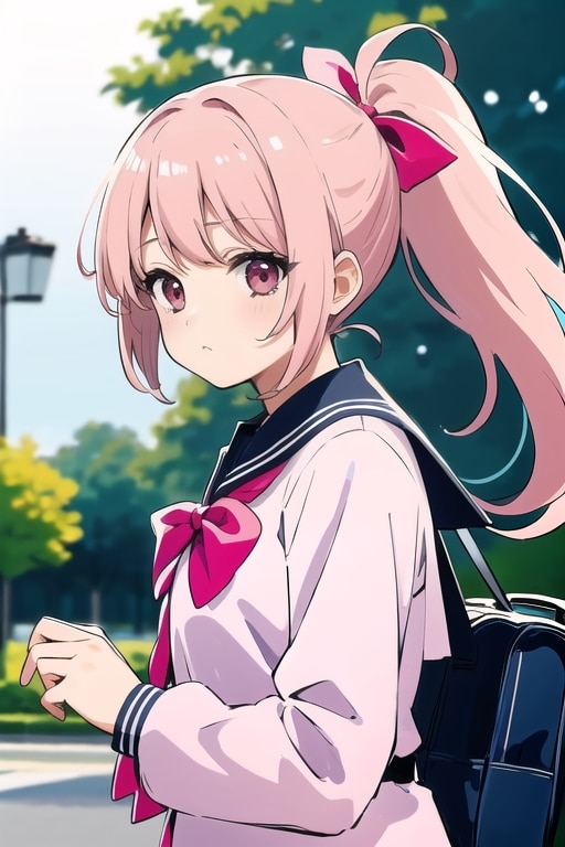 可愛く通学 | の人気AIイラスト・グラビア