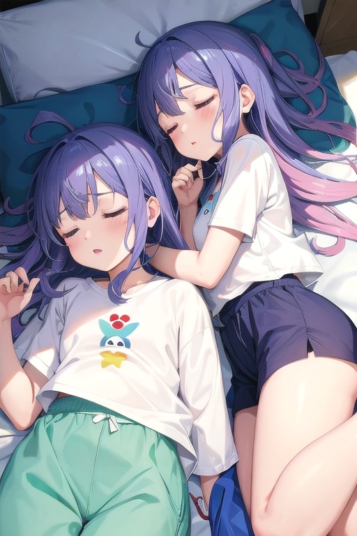 眠りの双子 | の人気AIイラスト・グラビア