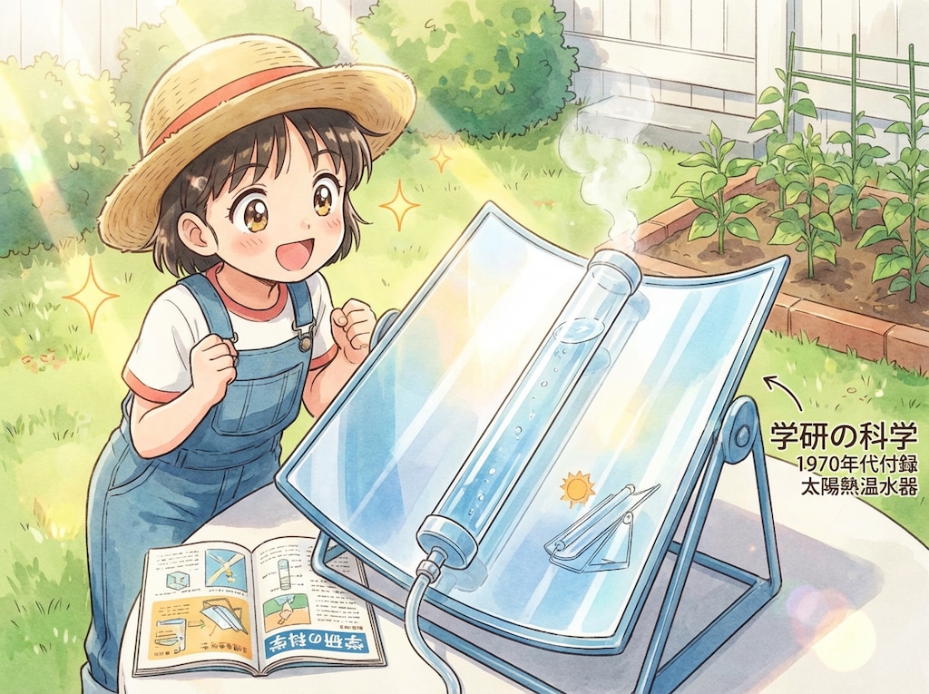 学研の科学と付録の太陽熱温水器