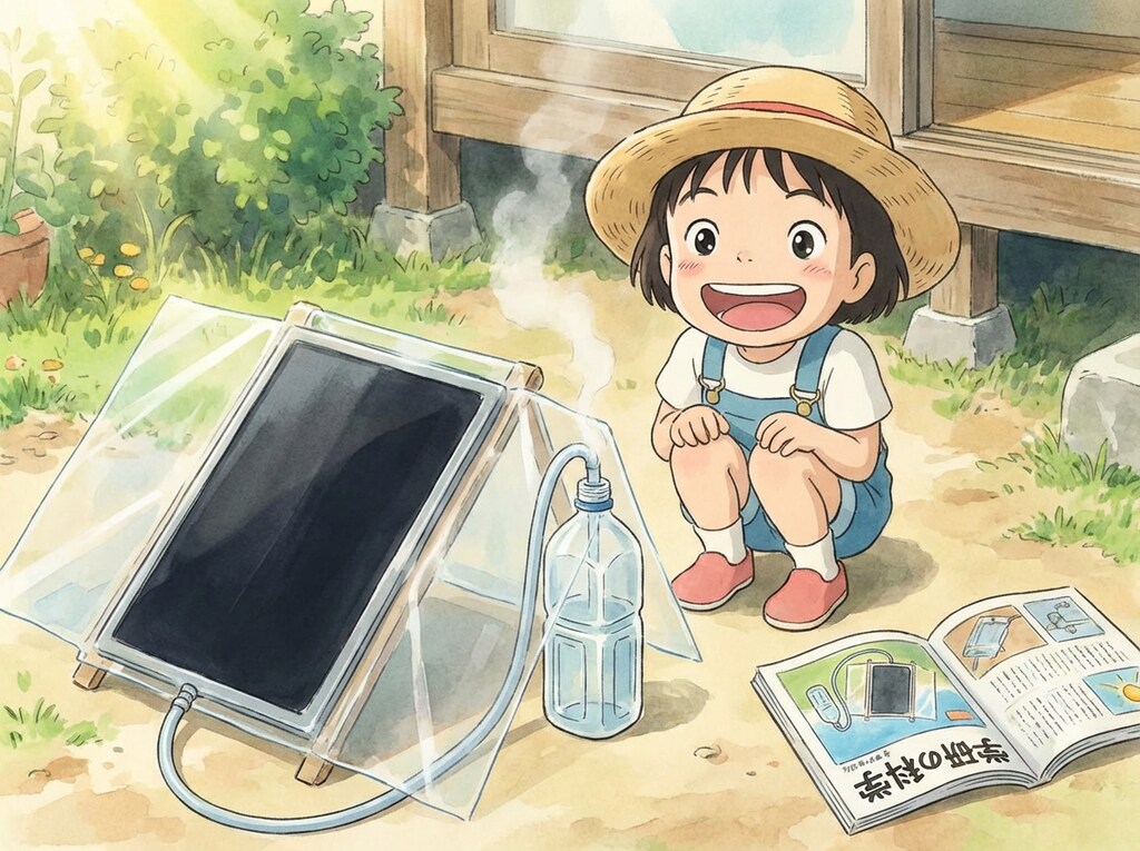 学研の科学と付録の太陽熱温水器