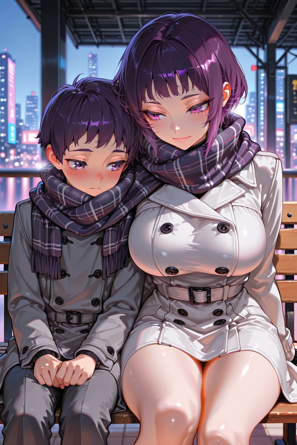 チビ兄くんとデカ妹さん | の人気AIイラスト・グラビア