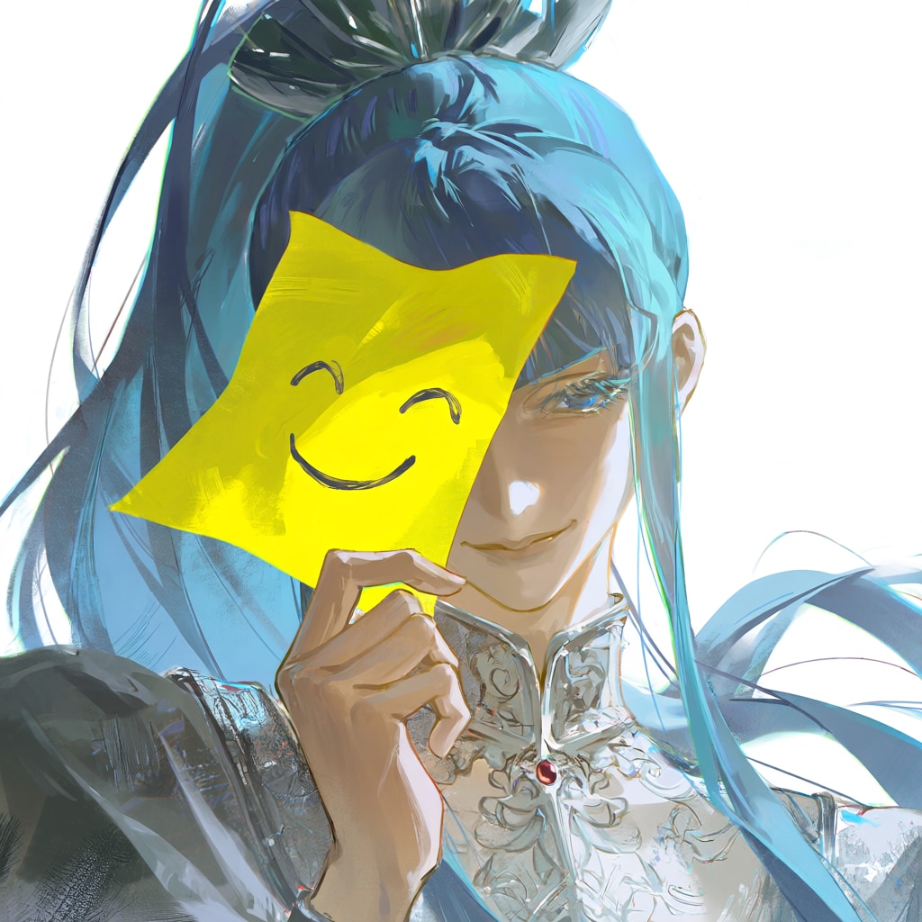 涙を隠す笑顔