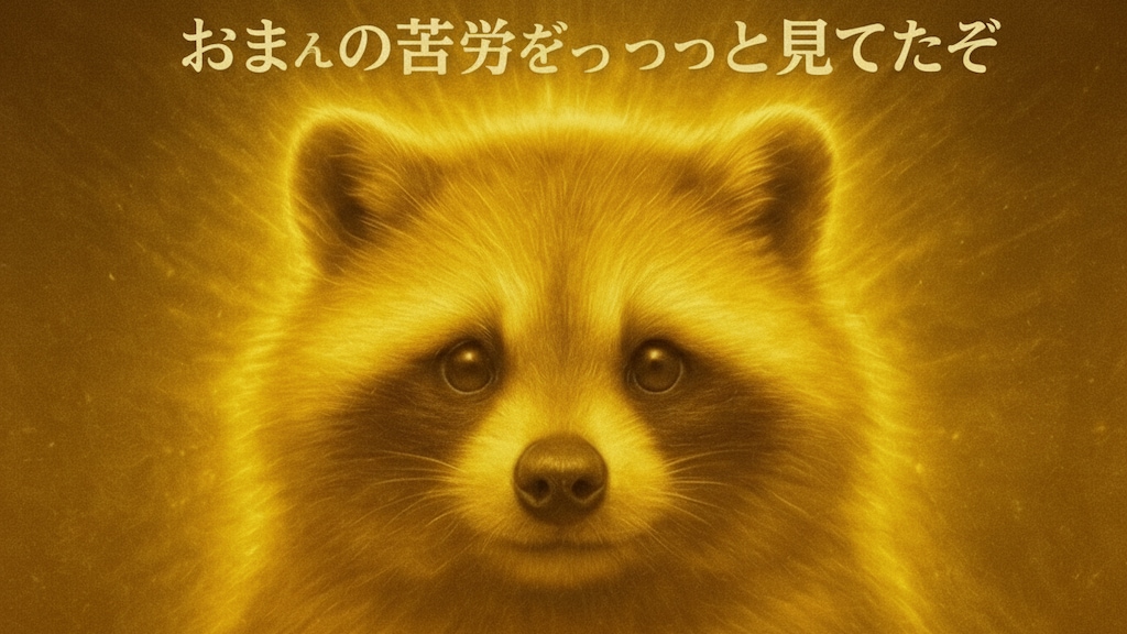 ゴールドたぬきバナー