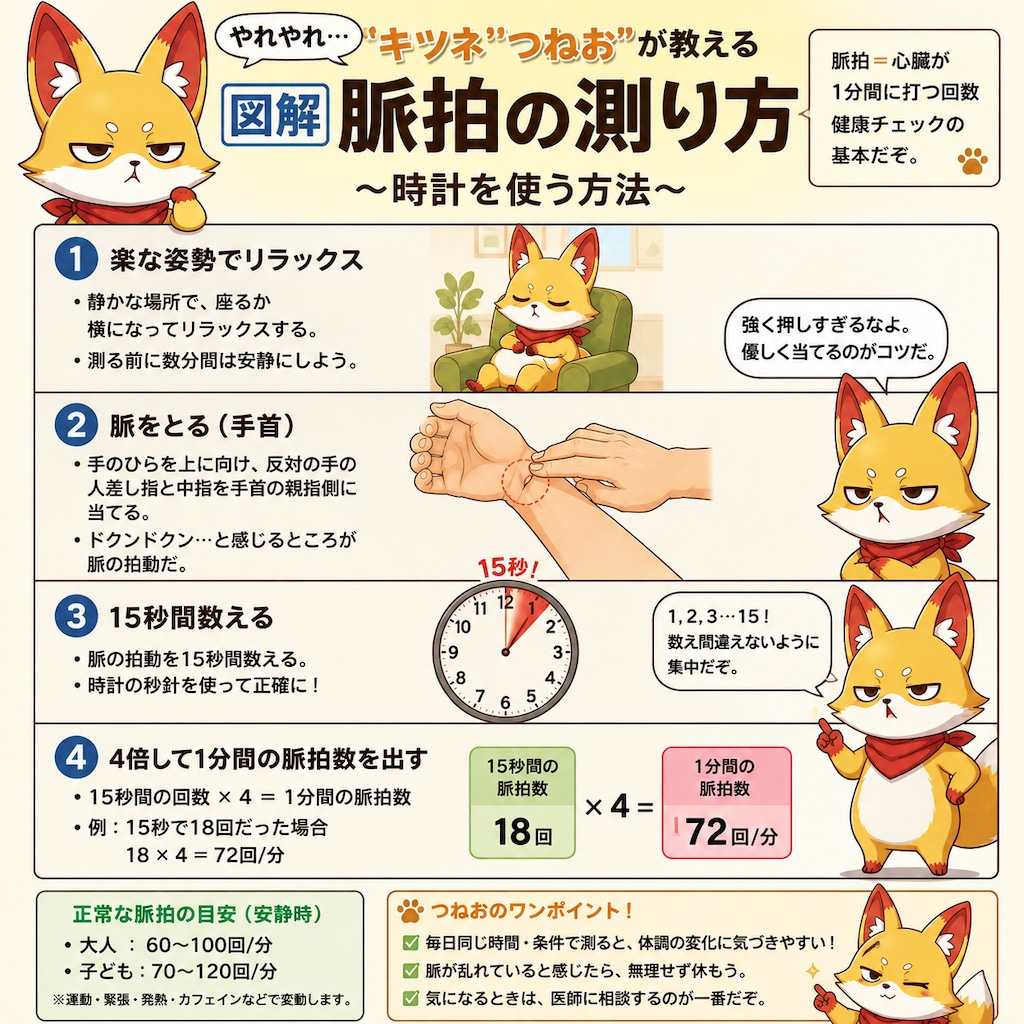 脈拍の測り方