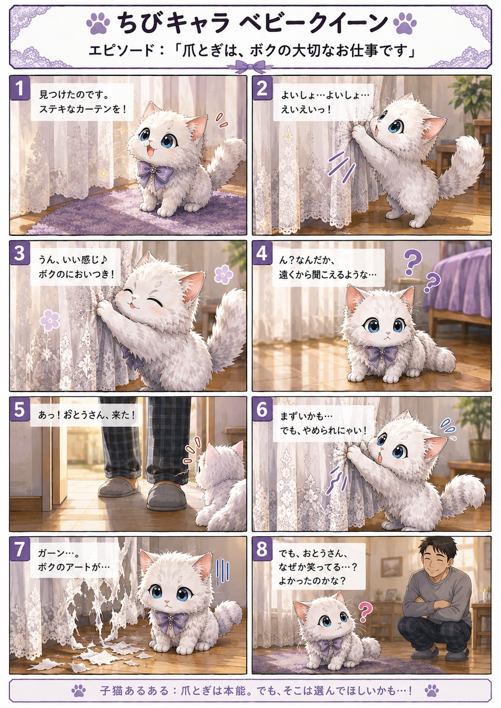 猫漫画コンテンツ6シリーズ  猫漫画6シリーズを投稿しています。  サイベリアンのクィーン  冬の窓辺の特等席  ちびキャラ ベビークイーン  爪とぎは、ボクの大切なお仕事です  クイーンと無職のおっ