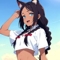 猫耳褐色少女 3枚目