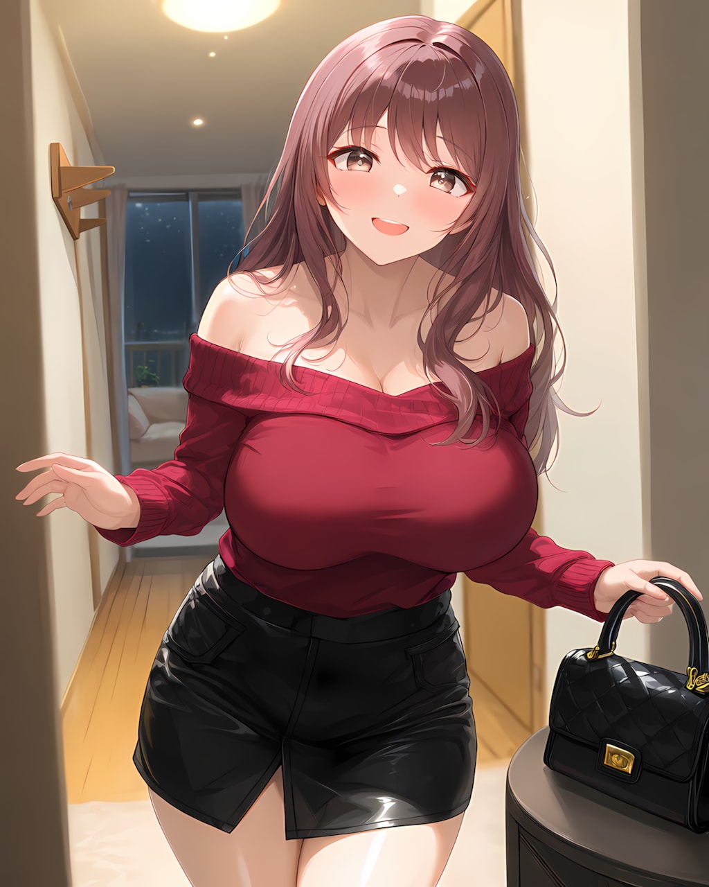💋ディナーの後は私の部屋で…大人ギャルノノカの帰宅瞬間❤️