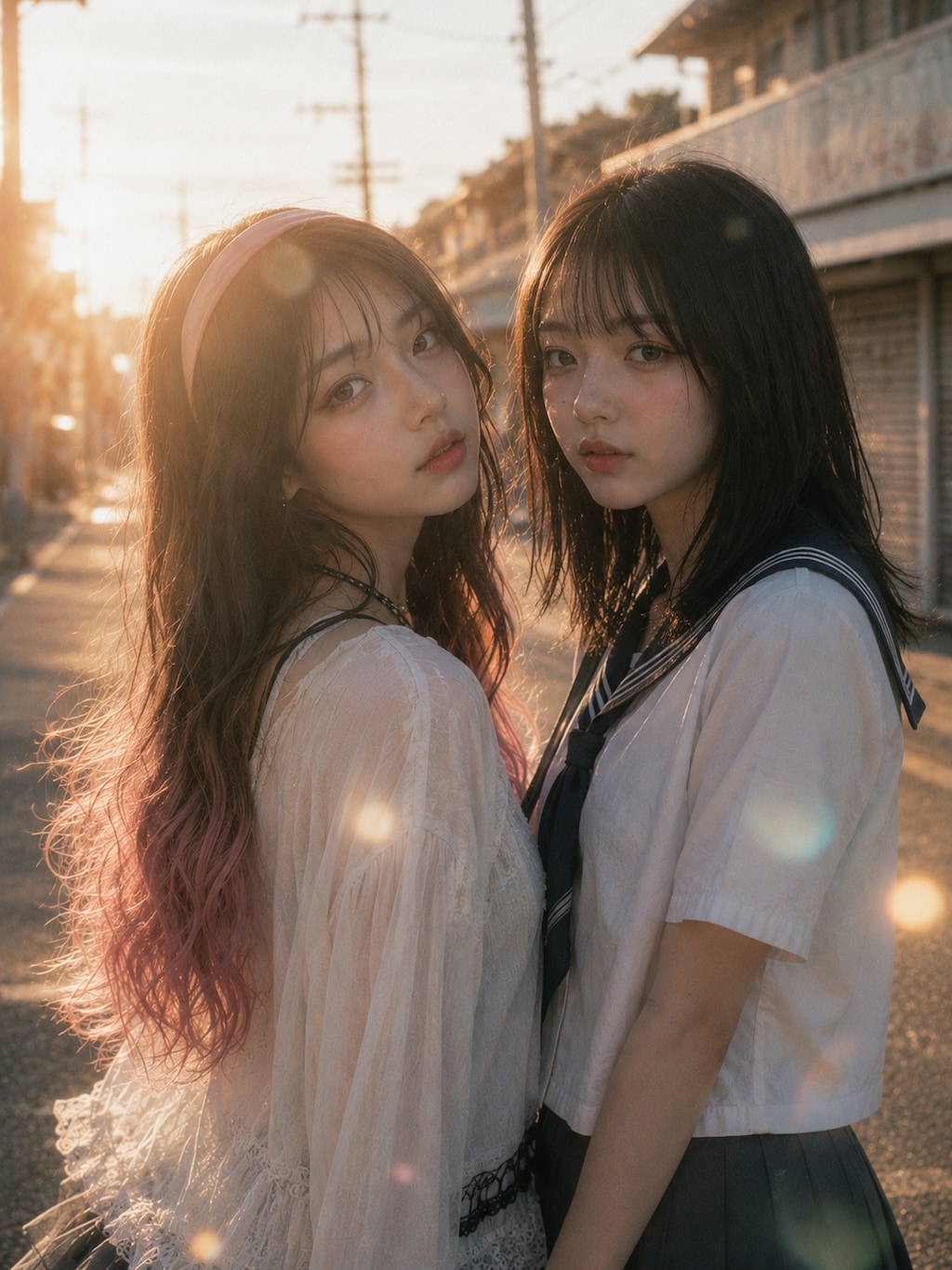実写の2人